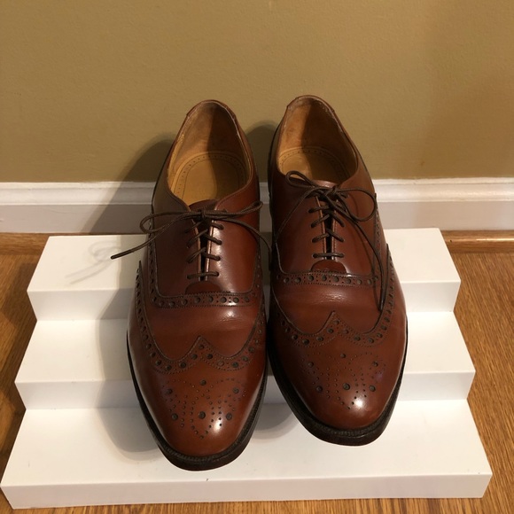 Johnston & Murphy Other - Vintage Johnston & Murphy ARISTOCRAFT USA Men’s 9 1/2 D/B Brown Leather wing Tip